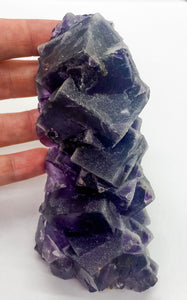Purple sugar cube fluorite