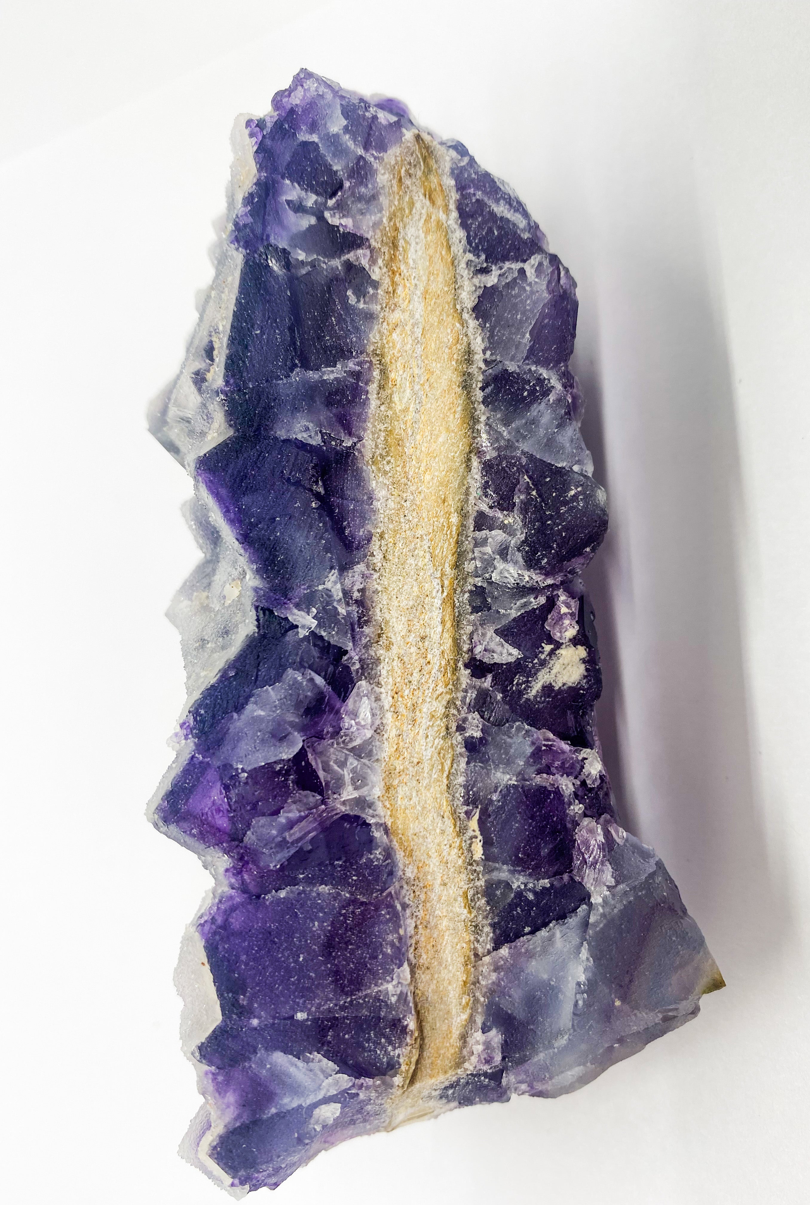 Purple sugar cube fluorite