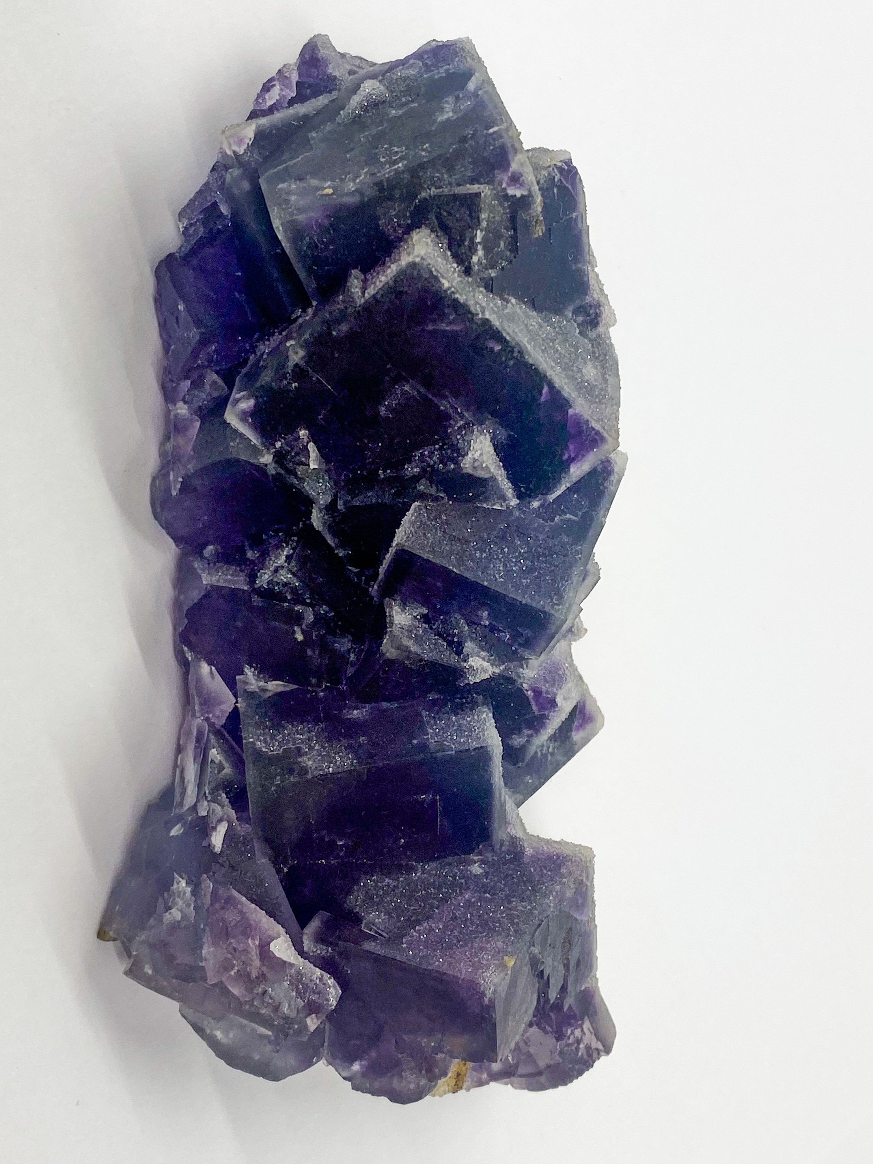 Purple sugar cube fluorite