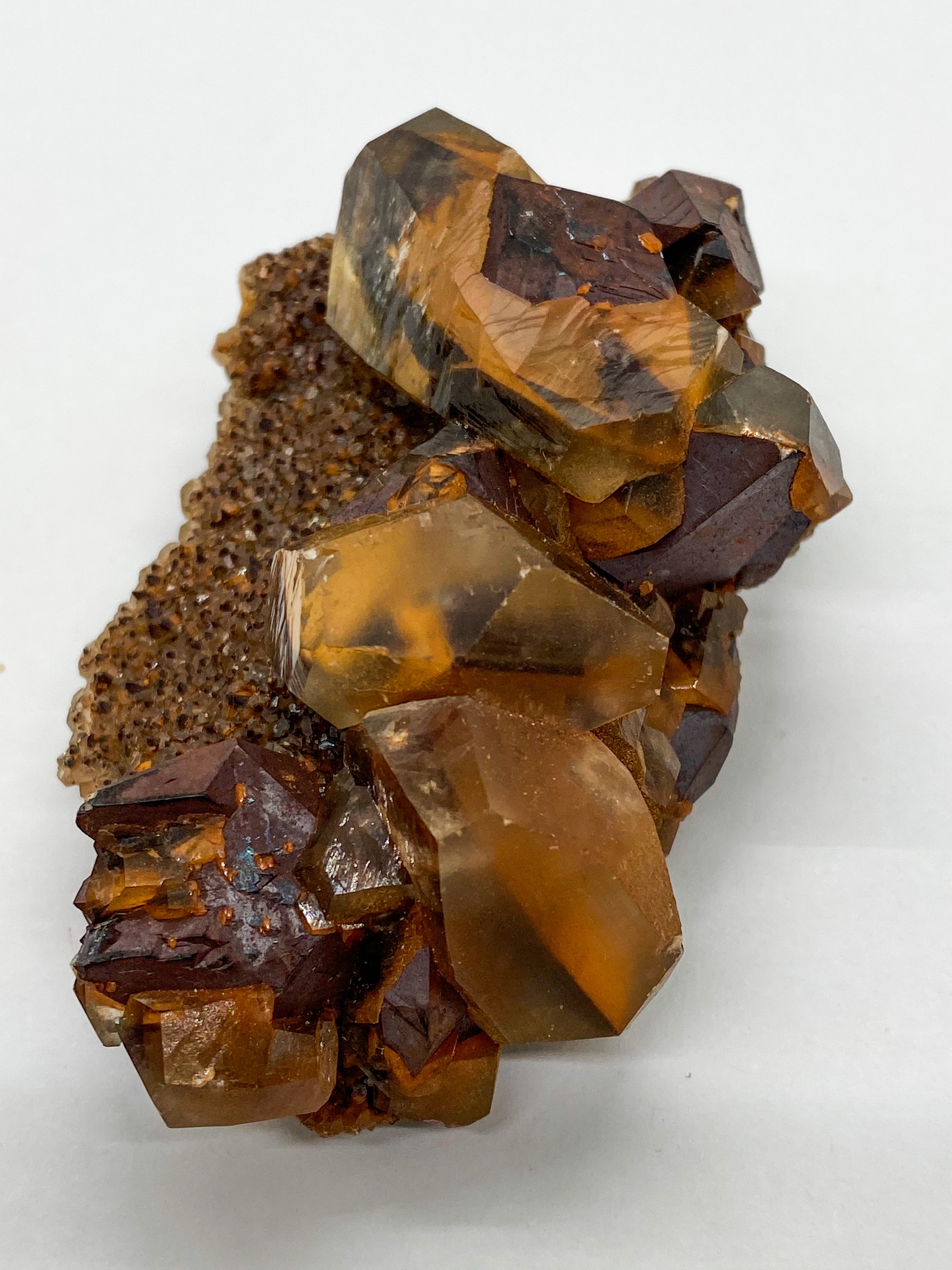 Iron Oxidized Quartz in Calcite