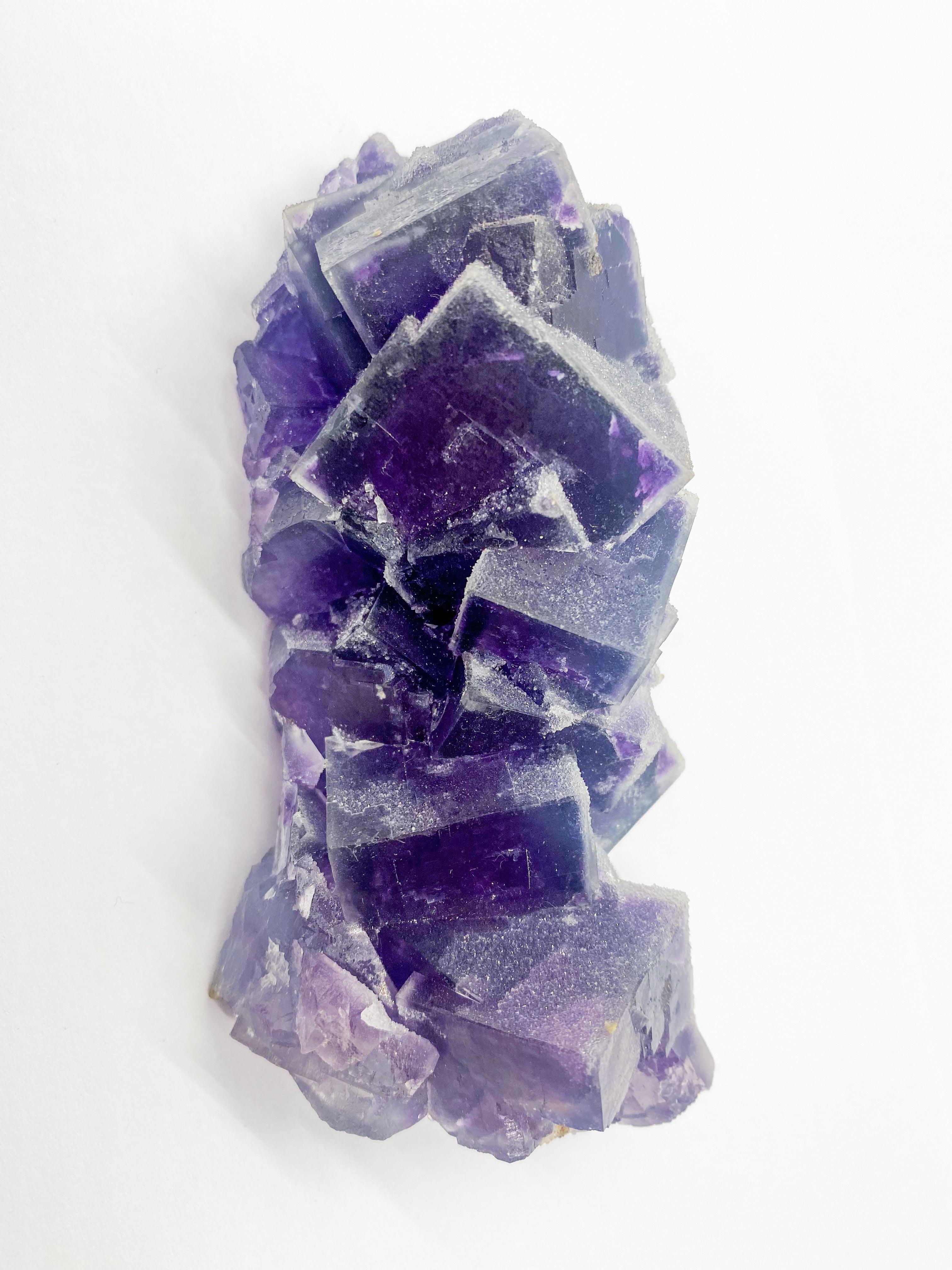 Purple sugar cube fluorite