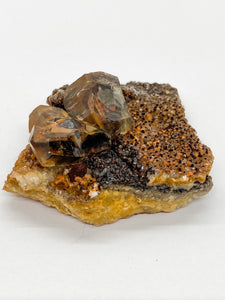 Iron Oxidized Quartz in Calcite