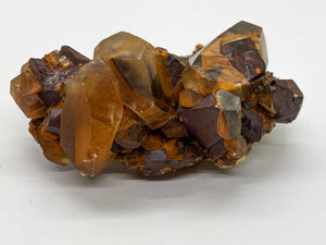 Iron Oxidized Quartz in Calcite