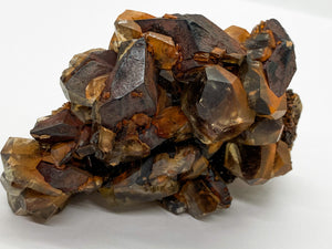 Iron-oxidized Quartz on Calcite