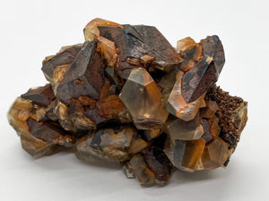 Iron-oxidized Quartz on Calcite