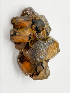 Iron-oxidized Quartz on Calcite