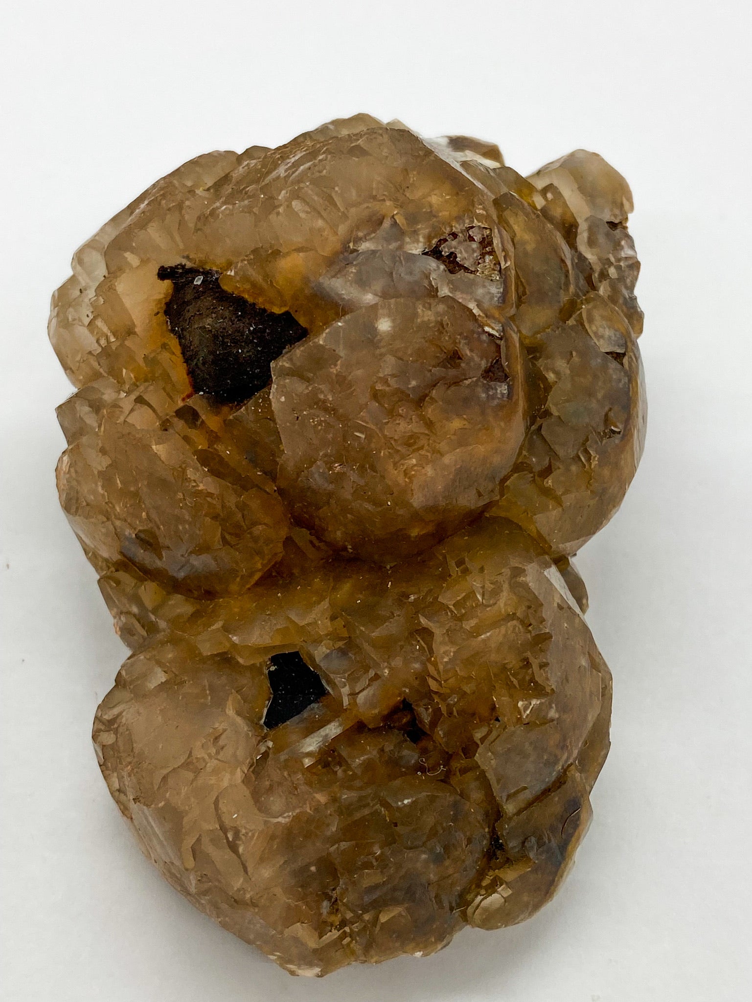 Iron-oxidized Quartz on Calcite