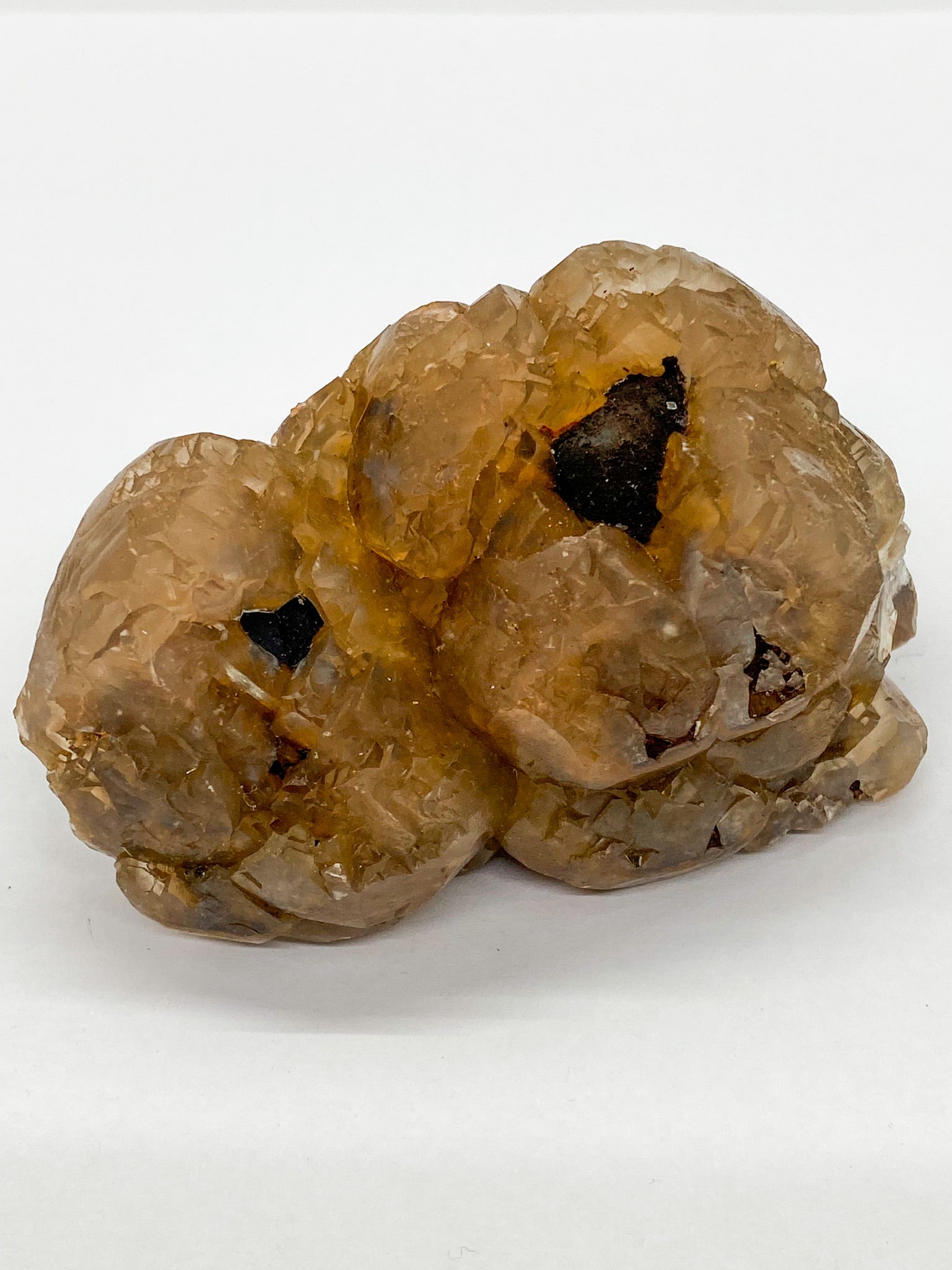 Iron-oxidized Quartz on Calcite
