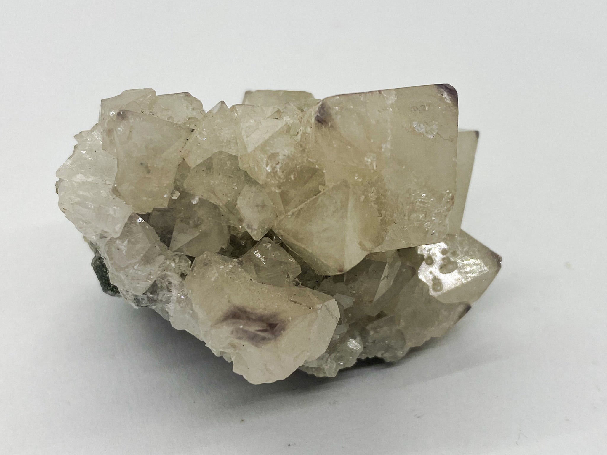 Octahedral Scheelite with Cube Fluorite