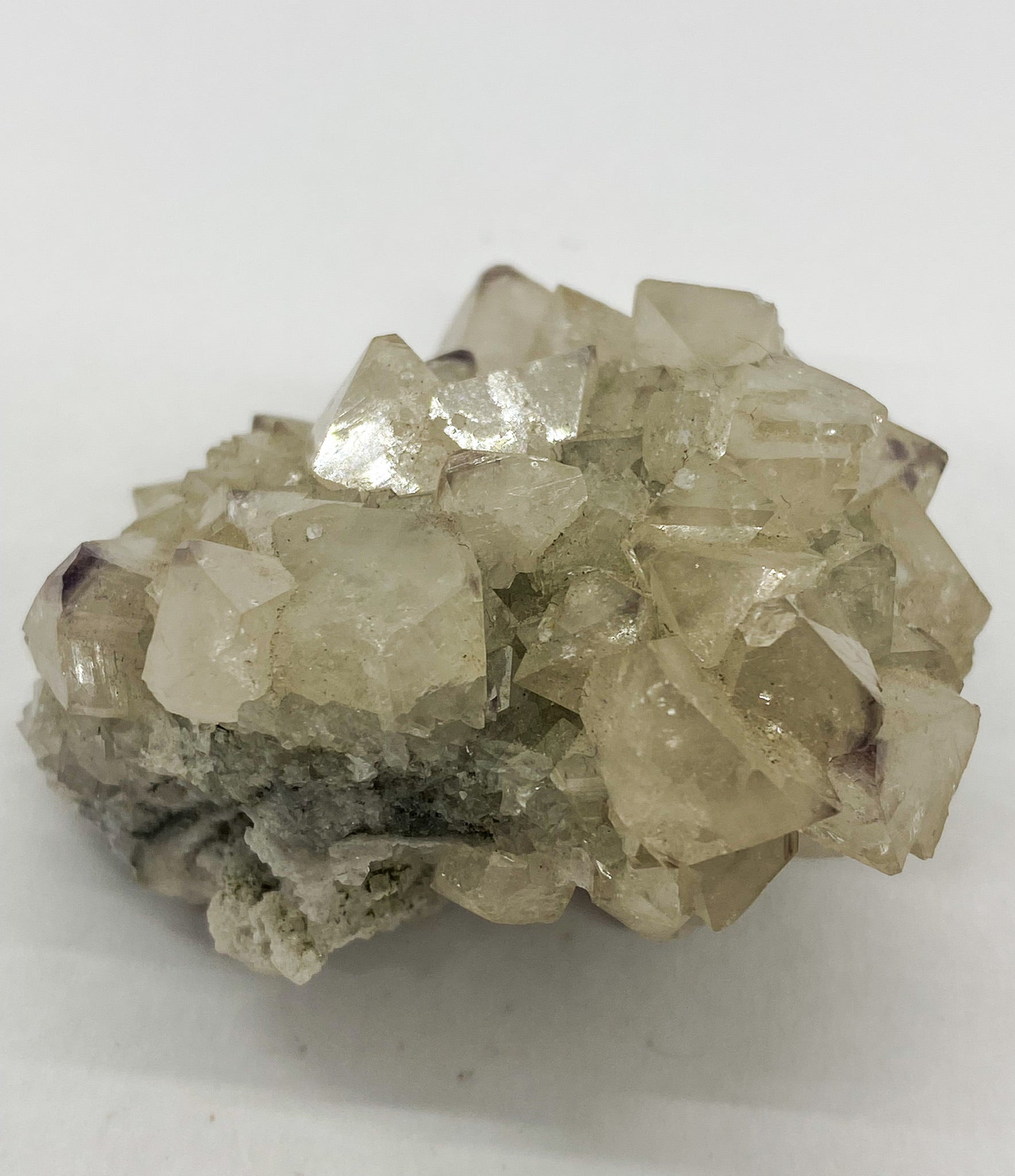 Octahedral Scheelite with Cube Fluorite