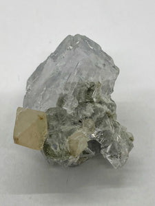 Octahedral Scheelite with Cube Fluorite