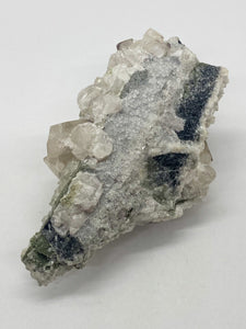 Octahedral Scheelite with Cube Fluorite