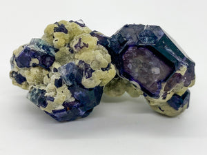 Purple Window Fluorite with Spherical Mica
