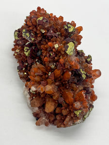 Red Quartz with Pyrite