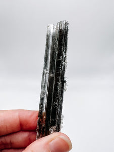 Selenite with Stibnite