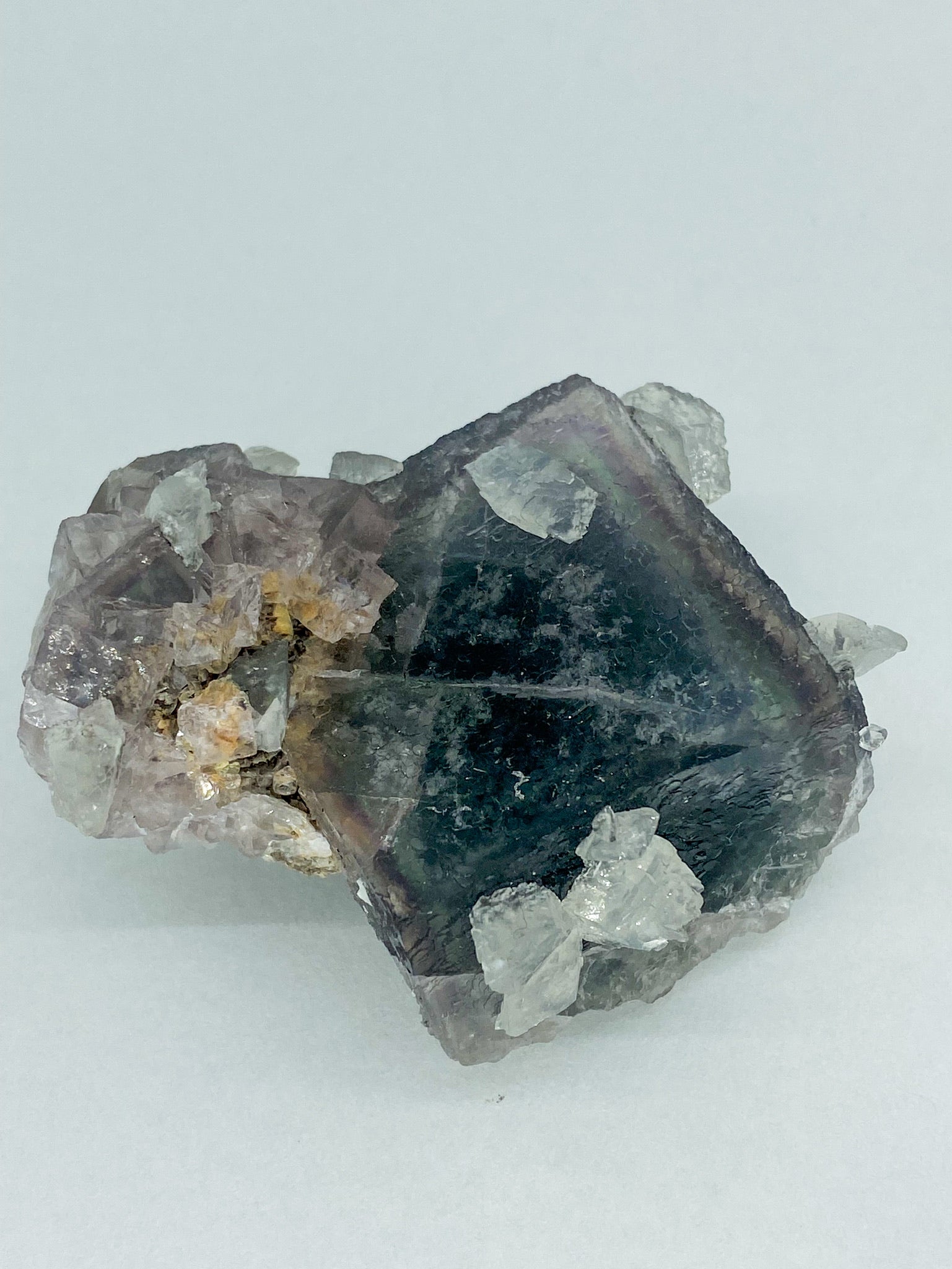 Fluorite with calcite
