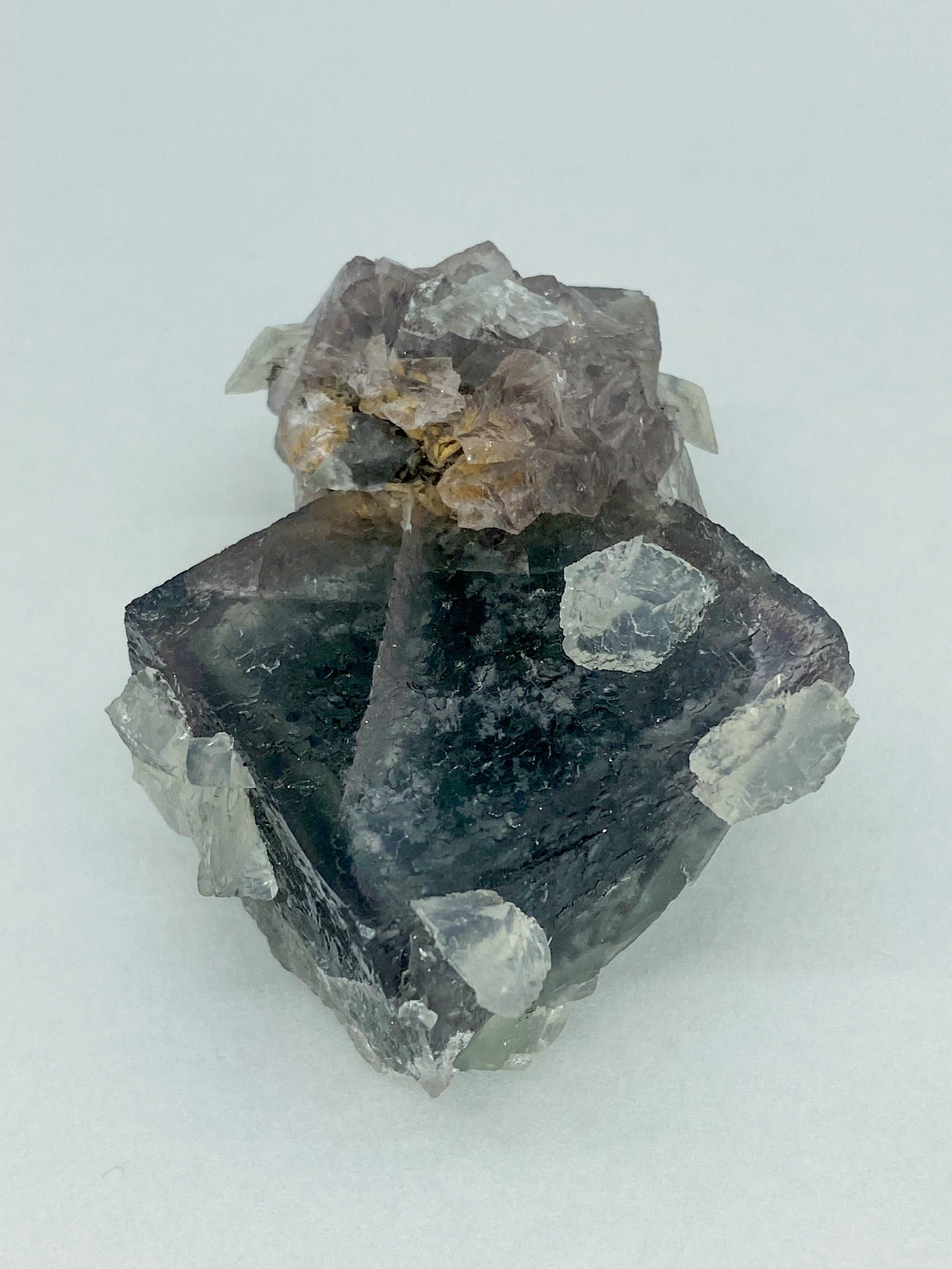 Fluorite with calcite