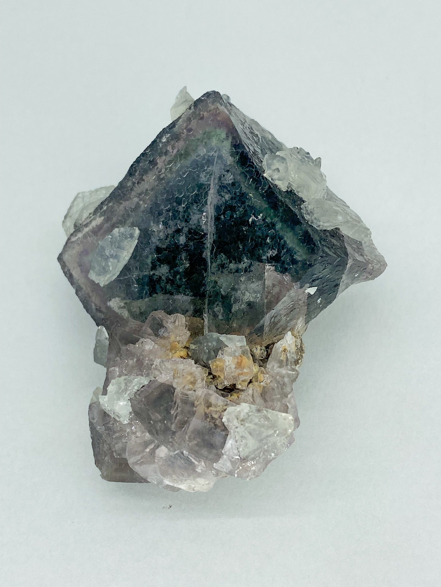 Fluorite with calcite
