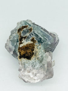 Fluorite with calcite