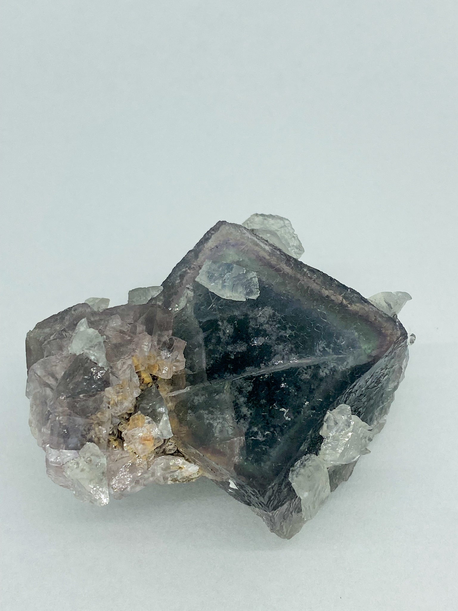 Fluorite with calcite