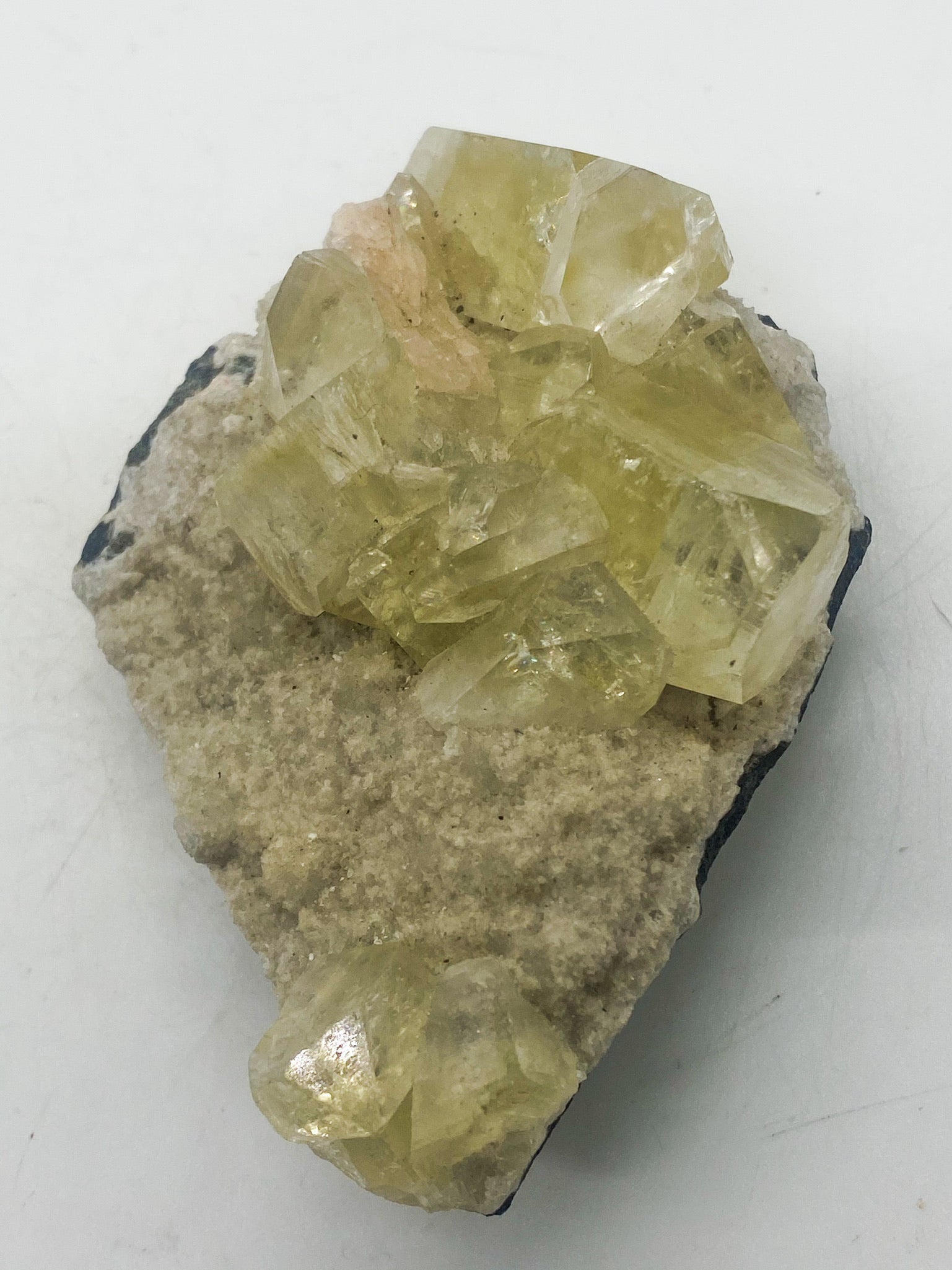 Clear Gem Grade Fluorite on Quartz
